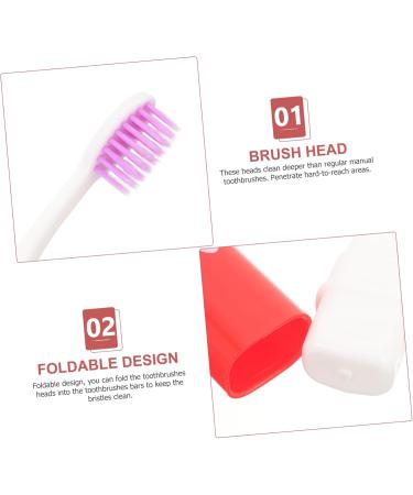 Mobestech 5-St Foldable Toothbrush | Extra Soft Mini Travel Toothbrush for Camping & On-the-Go Oral Care - Buy Online on GoSupps.com