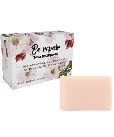 enna E-NN LOVE Natural Vegan Soap Be Repair Rosehip 97% Natural Origin with High Regenerating Power and Anti-Aging 100g Made in Spain Face and Body Wash