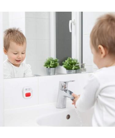 Hygienic TFA Dostmann 38.2046.02 Wash and Toothbrush Timer - No Drilling, White, for Children and Adults - Buy Online on GoSupps.com