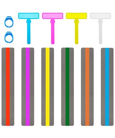 12 colorful ADHD dyslexia guide strips speed