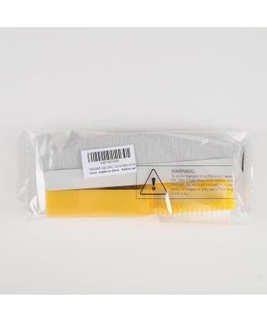 FANDAMEI 12pcs Nail Files Set with Cuticle Nipper, Buffer, Pusher, Remover Tool Manicure Kit Yellow - Buy Online on GoSupps.com