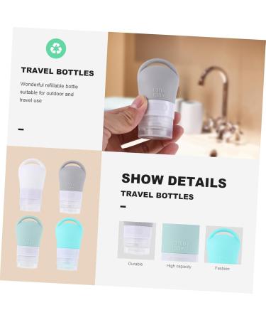 Ipetboom 1 Set Silica Gel Bottle Travel Cosmetic Containers Travel Liquid Container Cleaning Solution Bottle Travel Makeup Bottle Travel Lotion Press Tubes Travel Bottle Portable - Buy Online on GoSupps.com