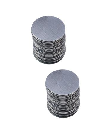 Ipetboom Eyeshadow Pan Sticker 200 Pcs Eyeshadow Stickers Metal Palette Sticker Makeup Tool Makeup Palette Aluminum Plate Round Mx2pcs As Shownx2pcs