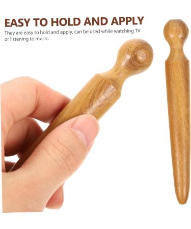 Buy Gatuida 2-in-1 Acupressure Massage Stick - Thai Reflex Zone & Trigger Point Tool for Ears & Face - Lightweight Wooden Roller (11x2.5x2.5cm) - International Shipping Available - Buy Online on GoSupps.com