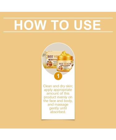 AKUVU Bee Venom Cream- Clinically Tested Anti Aging Treatment with Natural Ingredients Bee Venom Skin Treatment Cream Sensitive Skin Care for Back Neck Hands Knee - Buy Online on GoSupps.com