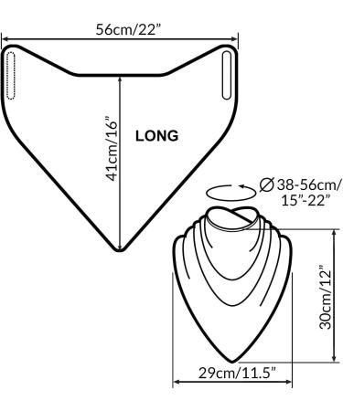 Care Designs Large Adult Neckerchief Bib | Waterproof & Stylish Clothing Protector for Elderly | Charcoal - Buy Online on GoSupps.com