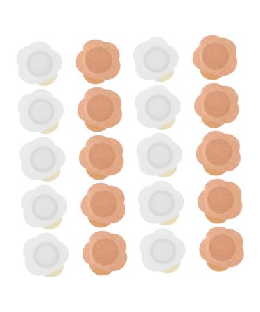 Beaupretty 40 Pieces Castor Oil Paste Caster Oil Pads For Abdomen Caster Oil Patches Navel Plaster Caster Oil Knee Pads Caster Oil Wrap For Button Caster Oil Wrap For AntiLeakage