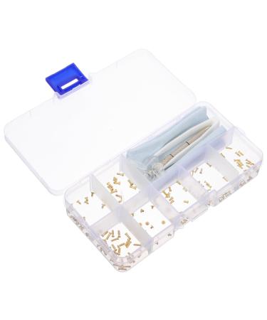 Gleavi glasses 1 set of glasses repair tool set glasses repair tool nose protection for glasses protection glasses repair set repair set for sunglasses plastic tweezers Nasal pads metal