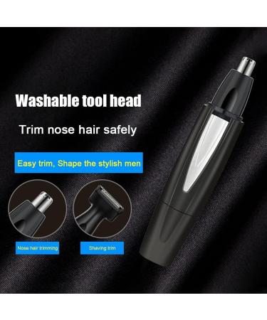 Buy OUSIKA 2-in-1 Electric Nose Hair Trimmer | USB Rechargeable Facial Hair Shaver & Eyebrow Razor - International Shipping Available - Buy Online on GoSupps.com