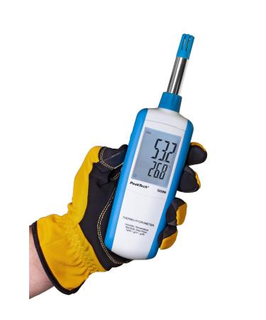 Peaktech 5039 Professional Room Temperature & Humidity Measuring Device - Digital Thermometer & Hygrometer with LCD Display for Optimal Living Climate - Buy Online on GoSupps.com