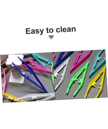 Angoily 24-Piece One-Way Tweezers Set | Eyebrow & Makeup Tweezers | Multi-Color Plastic Beauty Tools & Accessories for Perfect Eyelashes - Buy Online on GoSupps.com
