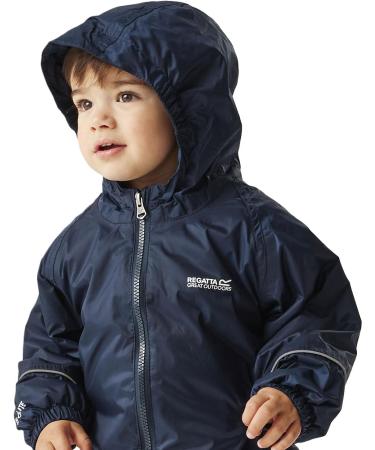 Regatta Kids Splosh III Waterproof Puddle Suit - Navy, 6-12 Months - Buy Online on GoSupps.com