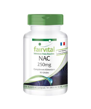 Fairvital | NAC 250 mg - set for 3 months - 90 capsules - amino acids - N-acetyl-cysteine