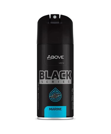 ABOVE Black Series Marine - Body Spray - Woody Fragrance - Notes of Tangerine  Mint  and Violet Leaves - Control Underarm Wetness - Leaves You Dry All Day - No Stains - 2.12 oz Marine 2.12 Ounce