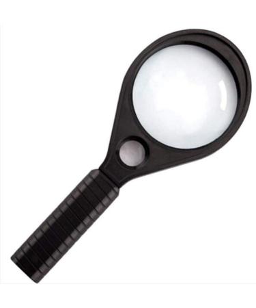 2.5X 5X Hand Held Large 75mm Distortion-Magnifier with Glass Lens for Reading and Inspection Fashion and Nature Better Life