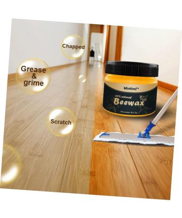 COHEALI Floor Wax - 2pc Beeswax Furniture Care & Maintenance | Unscented Multipurpose Polishing Sponge for Wooden Floors | Natural Wood Seasoning - Buy Online on GoSupps.com