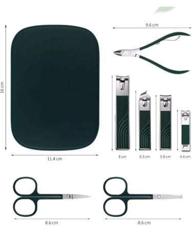 Nail Clippers Set Large Open Flat Mouth Anti-Splash Nail Clippers Set of Nail Clippers Beveled Mouth Single Ladies Household Large Nail Clippers Nail Care kit(Light Green) - Buy Online on GoSupps.com