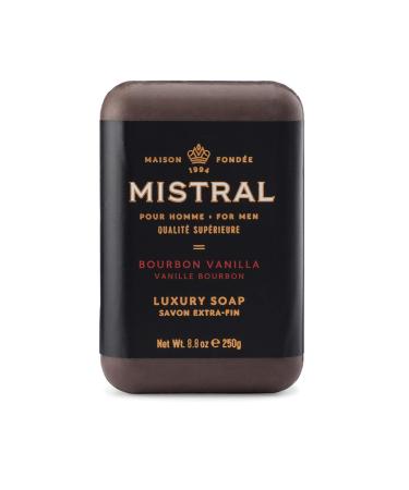 Mistral Bar Soap Organic, Bourbon Vanilla, Large Bourbon Vanilla 8.8 Ounce (Pack of 1)
