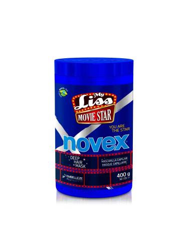 NOVEX My Liss Movie Star Deep Conditioning Hair Mask Enriched with Biotin and mix of Oils for Straight  Soft and Shiny Hair (400gm/14.1oz)