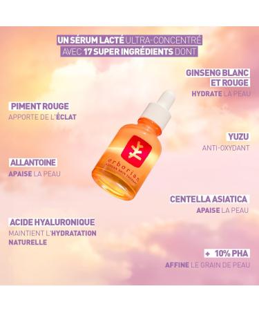 Erborian - Skin Therapy - S rum ou Huile de Nuit Visage Multi-perfecteur au 17 Super Ingr dients S rum pour tous types de peaux - Soin cosm tique Cor en 10 ml (Lot de 1) Milky - Buy Online on GoSupps.com