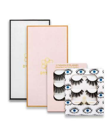 Buy Dysilk 6D Fake Eyelashes - 5 Pairs Reusable False Eyelash Extensions | Natural Look & Comfort | International Shipping - Buy Online on GoSupps.com