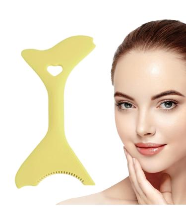 Silicone Eyeliner Tool | Portable Multifunctional Eyeliner Stencils | Eyeliner Stickers for Winged Eyeliner Lashes Lip Liner Mascara Shield Littryee Yellow