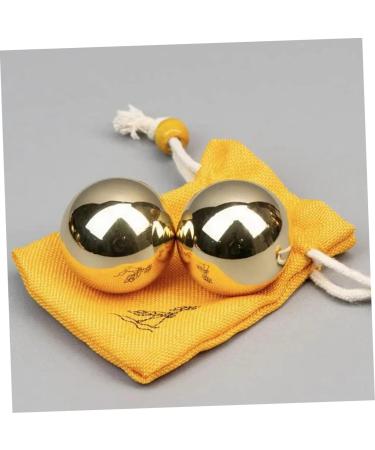 Frcolor Brass Gymnastics Balls - Portable Handballs for Massage & Fitness | Set of 4 Handwritten Solid Metal Exercise Balls - Buy Online on GoSupps.com