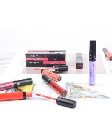 10-Color Matte Non-Stick Lip Glaze | Long-Lasting Lip Gloss & Lipstick - Buy Online on GoSupps.com