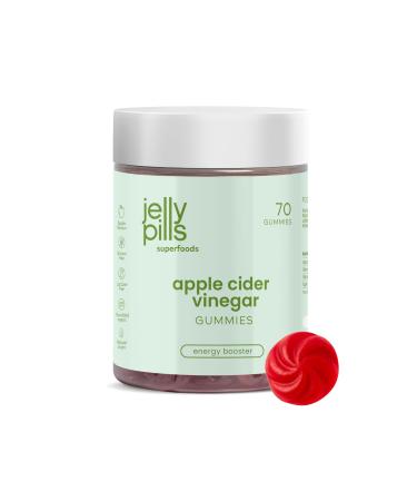 Jelly Pills Apple Cider Vinegar Gummies 1000 mg + Chromium & Beetroot 70 Vegan Gummies Without Sugar Natural Apple Flavor Detox Digestion & Weight Management