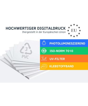 Notlok Safety Work Emergency Exit Sign - Illuminating PVC Plate | DIN EN ISO 7010 DIN67510 | 30x15 cm Escape Path Sign - International Shipping Available - Buy Online on GoSupps.com