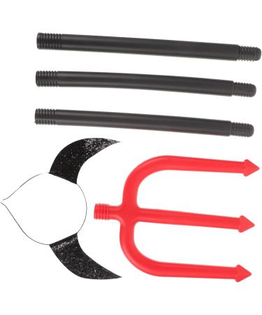 LIFKOME 2 Sets Devil's Horn Buckle Devil Tridents Prop Demon Costume Accessories Kit Devil Accessories for Halloween Costumes Make up Hair Headbands Pitch Fork Devil Costume Plastic - Buy Online on GoSupps.com