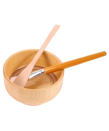 Beavorty 1 Set Wooden Mask Bowl Beauty Mixing Bowl Esthetician Supplies Facial Mask Diy Facialmask Bowl Beauty Tools + Accessories Diy Beauty Bowl Face Mud Bowl Face Tools Self Made Clay
