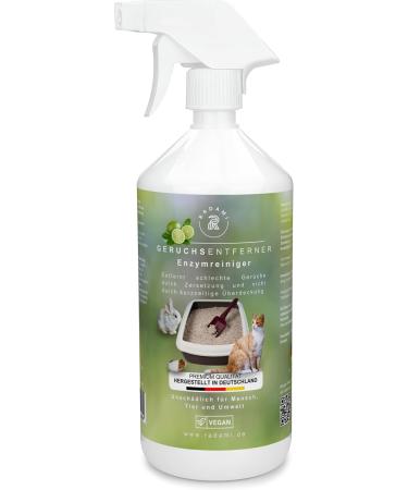 Odor Remover Enzyme Cleaner 1000ml | Eliminate Bad Smells Like Cat Urine | Ideal for Cages Kennels and Toilets - Buy Online on GoSupps.com
