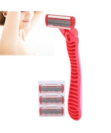 Buy Women's Skin Shaver with Elastic Sensor Blade | Red Reusable Razors for Smooth Legs - International Shipping Available - Buy Online on GoSupps.com