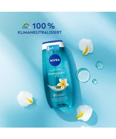 Nivea Frangipani & Oil Shower Gel 250ml - pH-Neutral Nourishing Shower with Oil Beads Invigorating Frangipani Scent - Pampering Care for All Skin Types - Buy Online on GoSupps.com