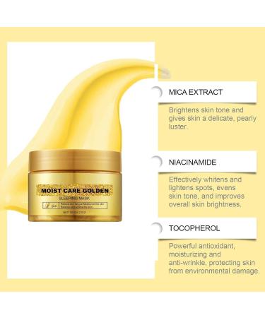 Buerfu Moisturizing Peel Facial Film - Firming Peel Face Masque - Fine Lines Removal Brightening Golden Sleep Masque Facial Film Reduces Large Pores For Home - Buy Online on GoSupps.com