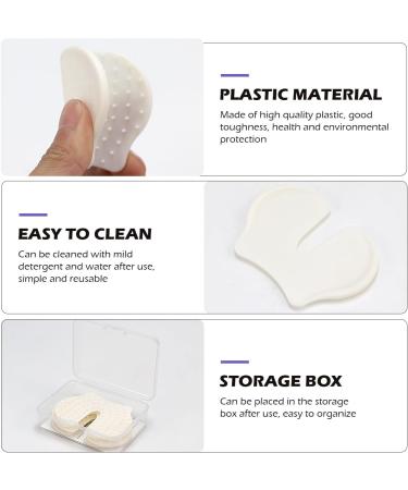 UPIQNG 4 Pcs Shot Pain Reducer Reusable Pain Relief Sheet Hurt Blocker Plastic Immunization Shooting Assist Shot Pain Blocks for Adults Kids White - Buy Online on GoSupps.com