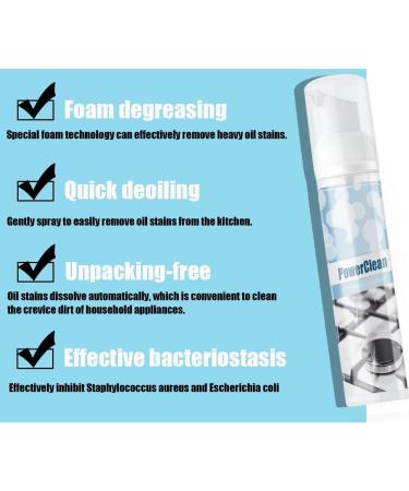 KKNC Kitchen Heavy Oil Stain Foam Magic Cleaner Specialty Kitchen Degreaser Cleaner Multi-Purpose Foam Cleaner Range Hood Cleaner Remove Kitchen Grease and Grime (1pcs) - Buy Online on GoSupps.com
