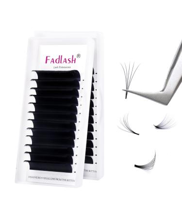 Fadlash Easy fan lashes eyelashes Extensions 0.07 CC Curl eyelash extension Volume eyelashes lashes extension volume technology Self-fan eyelashes (0.07mm-CC-16)