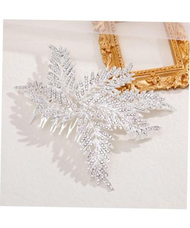 WOFASHPURET Bridal Comb Bride Hair Comb Clip Bride Hairpiece Bridal Headpieces for Wedding Women Hair Accessories Wedding Party Headpiece Floral Decor Combs Temperament Women's Decorate Alloy - Buy Online on GoSupps.com