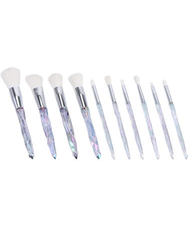 Buy HEALLILY 10pcs Rainbow Makeup Brush Set with Crystal Handle - Best Cosmetic Brushes for Flawless Makeup - International Shipping Available - Buy Online on GoSupps.com