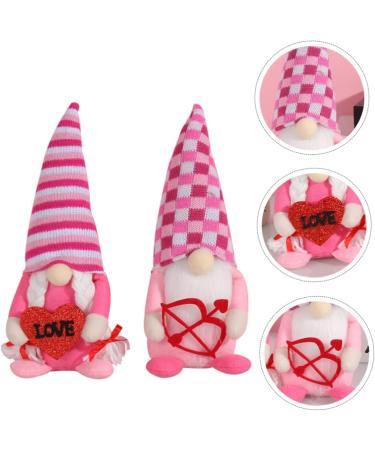 Alipis 6 Pcs Valentine Gnome Bride Cupid Valentines Gnomes Plush Gnome Ornaments Lovers As Shownx3pcs 8x7x26cm x3pcs - Buy Online on GoSupps.com
