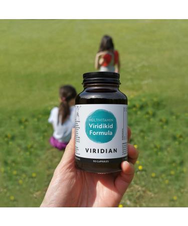 Viridian - ViridiKid Multivitamin & Mineral Capsules | Essential Nutritional Support for Kids 2+ | Pure Formula with Vitamins A B C D E K Zinc Iron | Easy-to-Swallow Microcapsules | 90 Caps - Buy Online on GoSupps.com