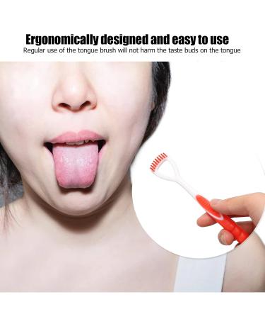 Tongue Scraper for Bad Breath | Ergonomic Oral Care Tool | Plaque Removal & Fresh Breath (Red - Buy Online on GoSupps.com