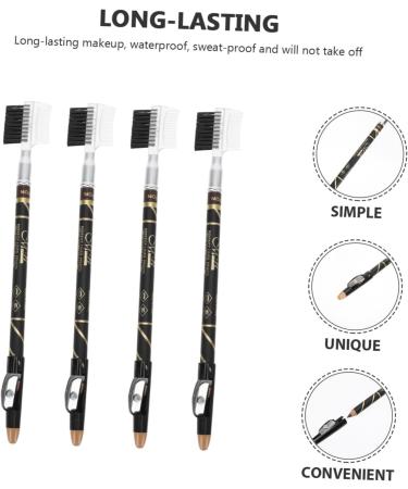 FRCOLOR 24 Pcs Two-in-one Eyebrow Pencil Lady Tools Eyebrow Liner Eyebrow Pencils with Pencil Sharpener Girl - Buy Online on GoSupps.com