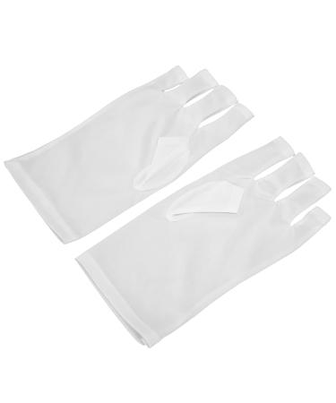 1 pair of nail art gloves - anti -UV fingerless glove led nail art hardening lamp protective glove manicure uv shield gloves nail art skin care dealers (02)