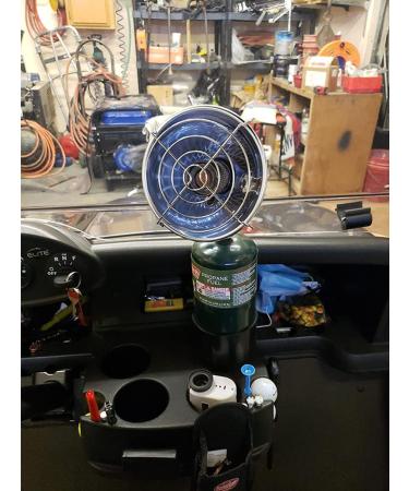 10L0L Universal Golf Cart Heater Propane Cup Holder | Upgrade Replacement for 16.4 oz Portable Propane Heater | Ideal for EZGO, Club Car, Yamaha | Camping Gas Cylinder Holder | Black - Buy Online on GoSupps.com