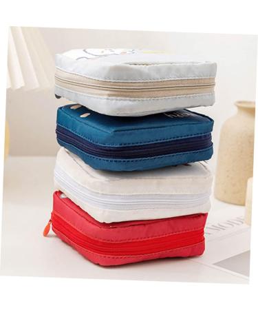 2pcs Napkin Storage Bag Zippered Wallets for Women | Mini Wallet & Makeup Bag Set | Large-capacity Menstrual Pad Pouch Coin | Ladies Wallets & Coin Purse - Buy Online on GoSupps.com