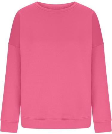 Joy-Fan Women's Casual Long Sleeve Blouse - Elegant Pink Office Sweater XL - Buy Online on GoSupps.com