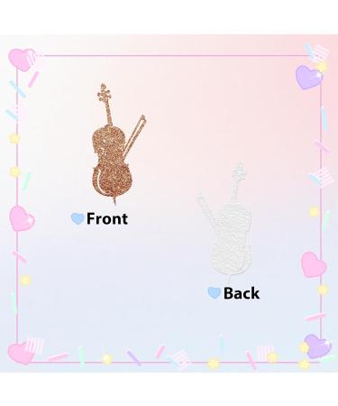 24pcs Musical Instrument Cupcake Toppers Violin Cake Decor Brown&Gold Glitter Harp Cupcake Picks for Baby Shower Music Theme Birthday Party Decoration - Buy Online on GoSupps.com